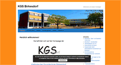 Desktop Screenshot of grundschule-birkesdorf.de
